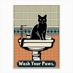 Wash Your Paws 19 Canvas Print