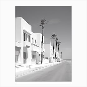 Djerba, Tunisia, Black And White Photography 1 Canvas Print