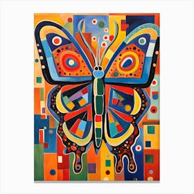 Colourful Abstract Butterfly v4 Canvas Print