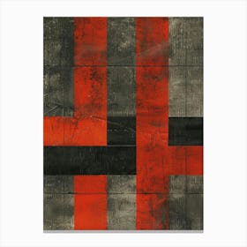 Red Squares 8 Canvas Print