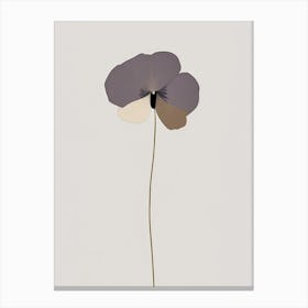 Pansy Wildflower Simplicity Canvas Print