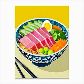 Asian Noodle Bowl 1 Canvas Print