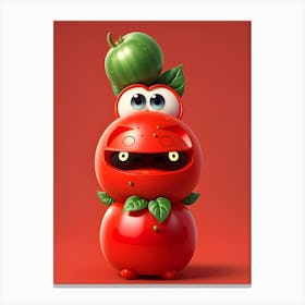 Funny Tomato 8 Canvas Print
