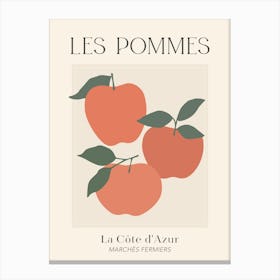 Les Pommes Canvas Print