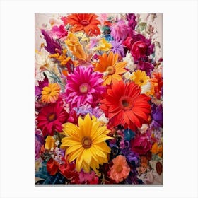 Big Bunch Of Flowers Canvas Print