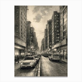 City At Night Canvas Print