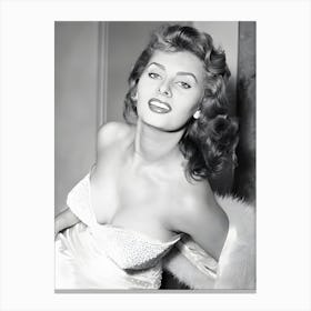 Actress Sophia Loren Hollywood Is Her Goal Rome, Italy Canvas Print