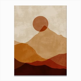 Abstract Mountain Landscape 3 Canvas Print