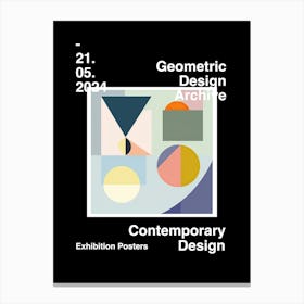 Geometric Design Archive Poster 37 Canvas Print