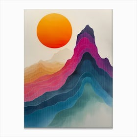 Sunset Mountain Canvas Print