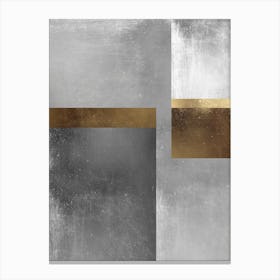 Metal and gold geometry 5 Canvas Print