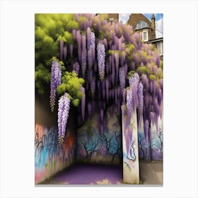 Wisteria Garden Print Canvas Print