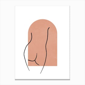 Terracotta Nude Figure 1 Canvas Print