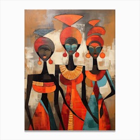 Three African Women 2 Canvas Print
