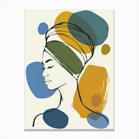 Portrait Of A Woman With A Turban Canvas Print