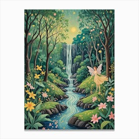 Magical Fairy in the Forest Canvas Print