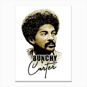 Bunchy Carter Activist Legend in Vintage Canvas Print