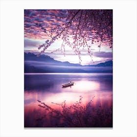 Reflection Japanese Cherry Canvas Print