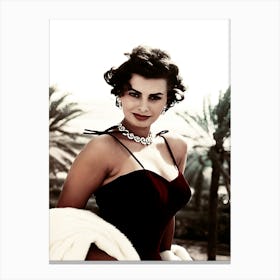 Actress Sophia Loren Canvas Print