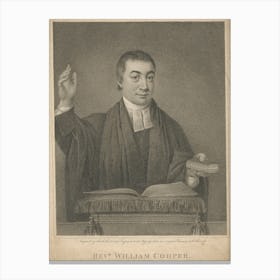 Rev. William Cooper, James Heath Canvas Print