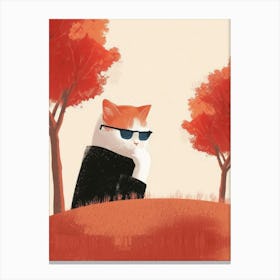 Cat In Sunglasses 8 Canvas Print