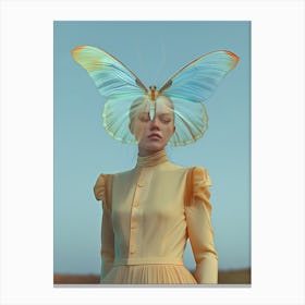 "Unearthly Butterfly Woman Art" Canvas Print