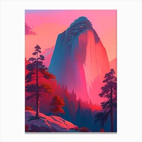 The Yosemite National Park, Dreamy Sunset 2 Canvas Print