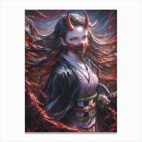 Nezuko Demon Canvas Print