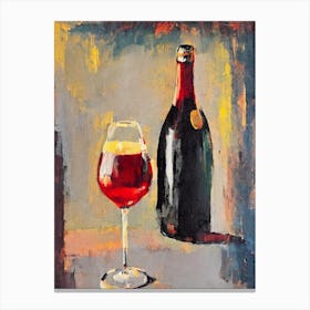 Lambrusco Oil Painting Cocktail Poster Canvas Print