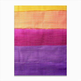 Striped Sari Canvas Print