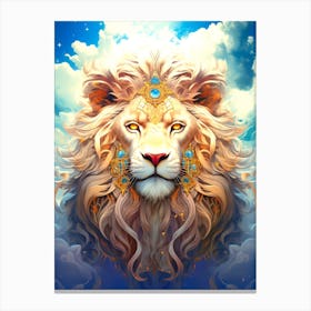 Lion In The Sky 6 Canvas Print
