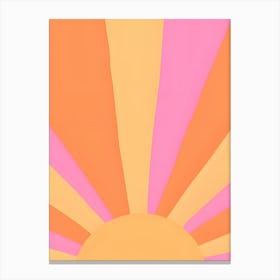 Abstract Sunset Canvas Print