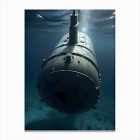 Submarine In The Ocean -Reimagined Canvas Print