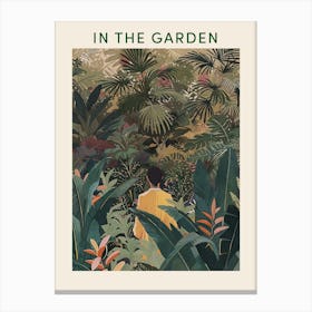 In The Garden Poster Green 13 Canvas Print