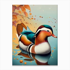 Mandarin Duck Canvas Print