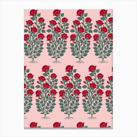 Floral Block Print Leinwandbild