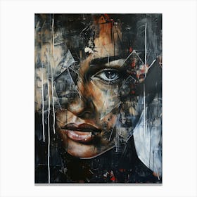 Woman'S Face 3 Canvas Print