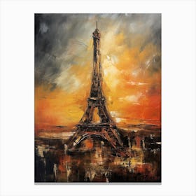 Eiffel Tower Paris Turner Style 2 Canvas Print