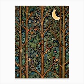 William Morris Moonlight In The Forest 42 Canvas Print