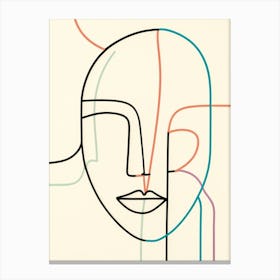 Portrait Of A Face Canvas Print