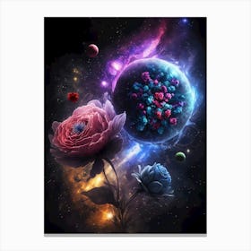 Universe flowes Canvas Print