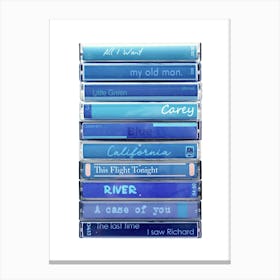 Joni Mitchell Blue - Cassette Print Canvas Print