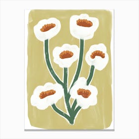 White Daisy 1 Canvas Print