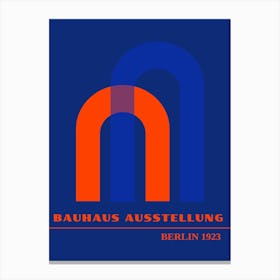 Bauhaus Blue Exhibition 13 Canvas Print