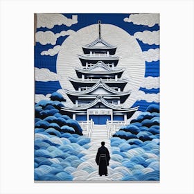 Japanese Quilting Inspired Art, 1479 Canvas Print