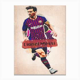 Messi 3 Canvas Print