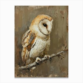 Oriental Bay Owl Painting 3 Canvas Print