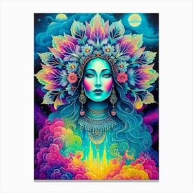 Psychedelic Woman 2 Canvas Print