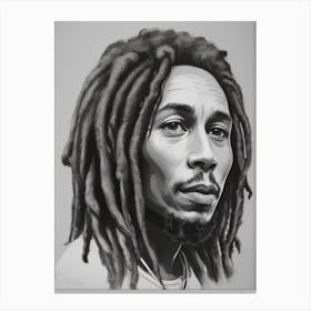 Bob Marley Sketch Canvas Print