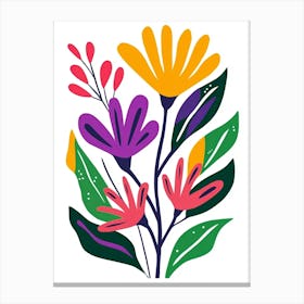 Flowers Vector Illustration Canvas Print